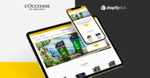 Shopify Plus store for L'occitane project visualization