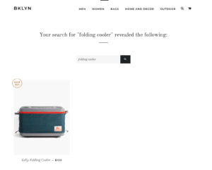 brooklyn product page listing search results makes it one of the best themes for fashion