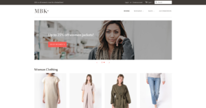 home page shot of minimal one of the best themes for fashion that is free