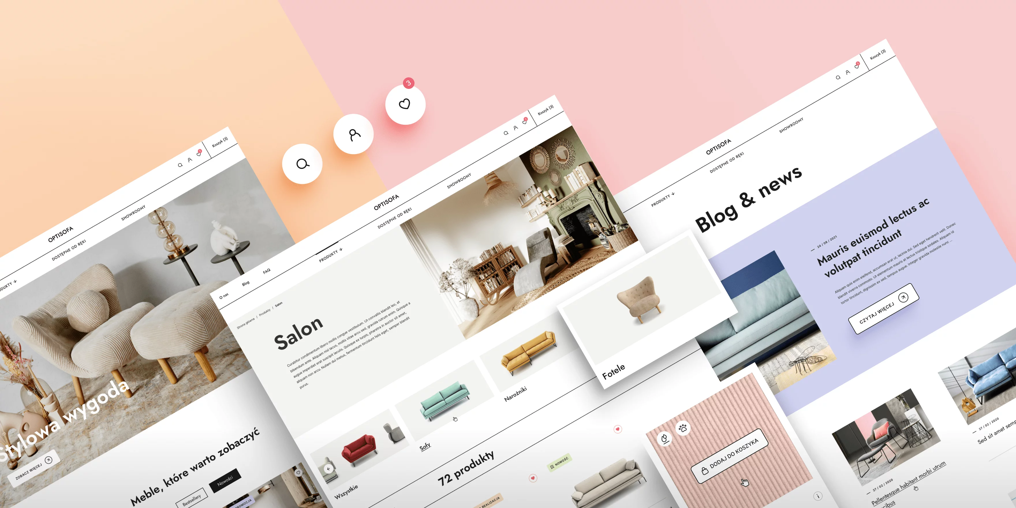 optisofa case study desktop views
